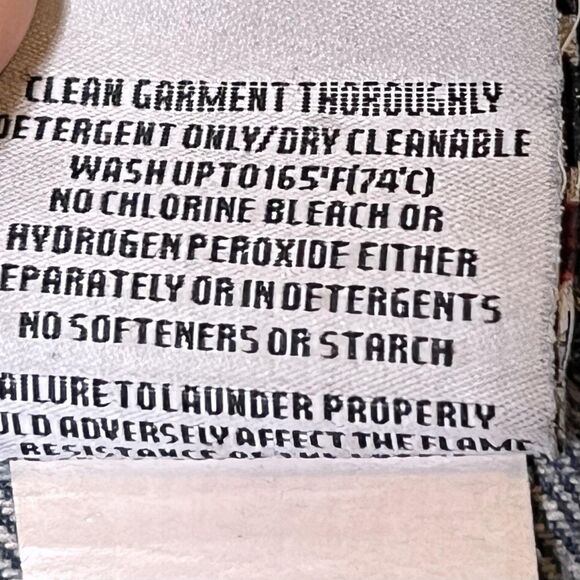 CRUDE Jeans Mens 38x30 Flame Resistant FR Westex Indigo CAT 2 NFPA 2112 RPS-1018 - Picture 8 of 11